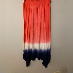 Time & Tru Flowy Maxi Skirt | Large